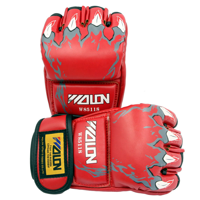 Flame Colored MMA Gloves